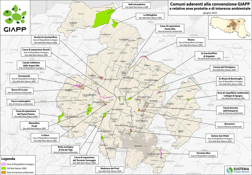 Mappa aree GIAPP - aggiornamento 06-2025